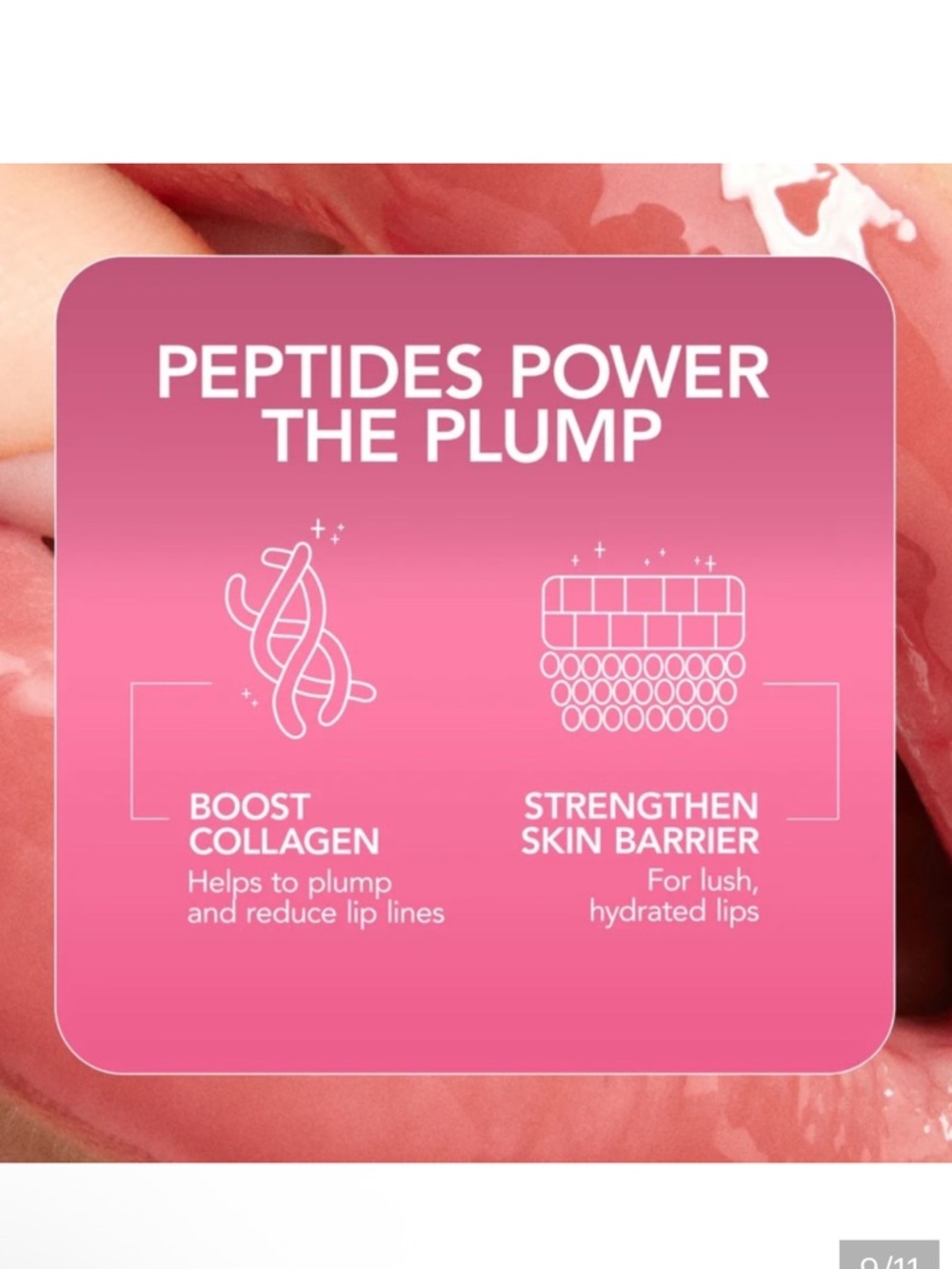 Buxom Jessica Full-On Plumping Lip Polish Gloss- sheer mauve coral pink shimmer - Picture 12 of 15
